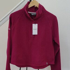 New Stio Turpin Fleece Snap Pullover Sweater